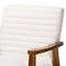 Baxton Studio Stratton Mid-Century Modern Cream Boucle Fabric and Walnut Brown Finished Wood Armchair 228-12960-ZORO - alternate 7